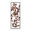 Accessoire mural décoratif en métal fait à la main, 12,6 po x 35,4 po | 100% métal, épaisseur: 0,06 pouce | Conception unique peinte à la main, parfaite pour la décoration intérieure | Décoration murale polyvalente avec des variations de couleurs