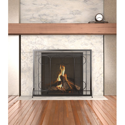 1 Panel Steel Fireplace Screen
