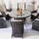 Aeryna 6-Person Round Outdoor Dining Set With Lazy Susan