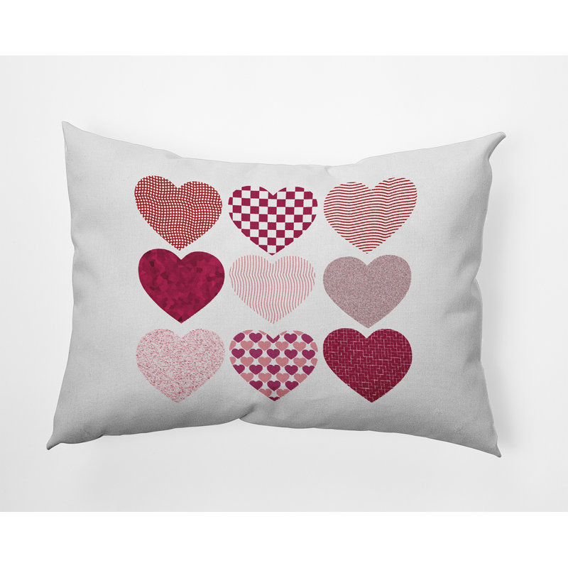 Reversible Throw Pillow, 14" H x 20" W, Rectangular