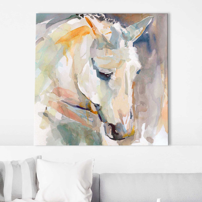 «Beautiful Contemplation» par Carol Robinson - Peinture, Toile tendue, H 24 po x l 24 po x P 1,5 po
