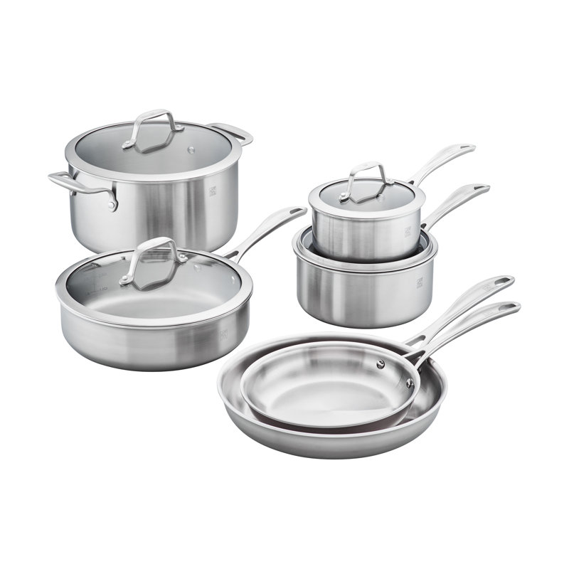 Batterie de cuisine en acier inoxydable 3 pièces Zwilling Spirit