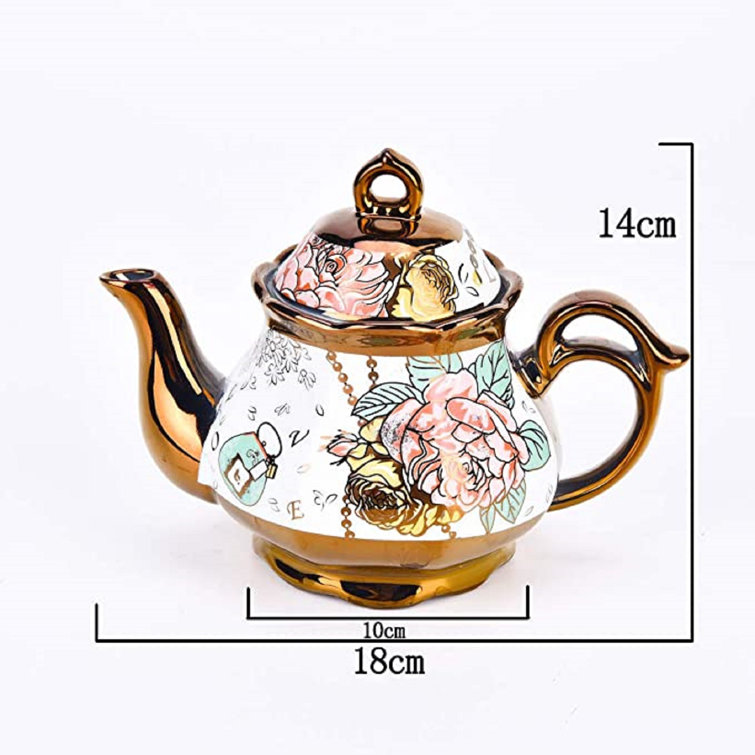 House Of Hampton® Stets Floral Teapot & Reviews