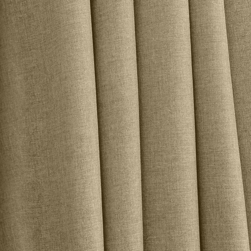 Lakeland Classic Solid Semi-Sheer Grommet Single Curtain Panel in Bold Colors & Sizes, Harvest, 56" W x 63" L