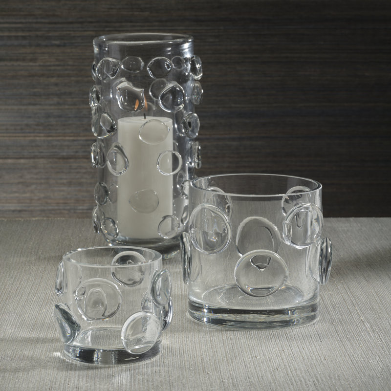 Perrin Tall Glass Vase / Hurricane, Clear