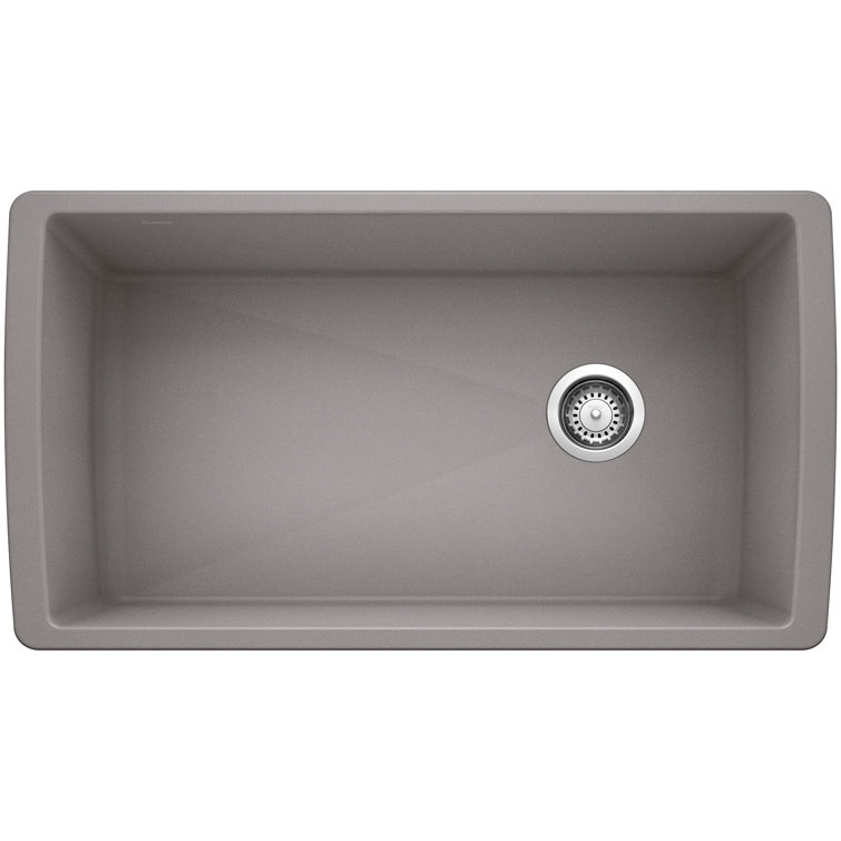 Blanco 441770 Diamond SILGRANIT 33" Super Single Undermount Kitchen Sink