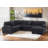 4 Piece Upholstered Corduroy  U-Shape Sectional Sleeper Sofa Bed(Pull Out Style) With Storage Space