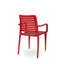 Geralde Stacking Patio Dining Armchair with Cushion-1189912454