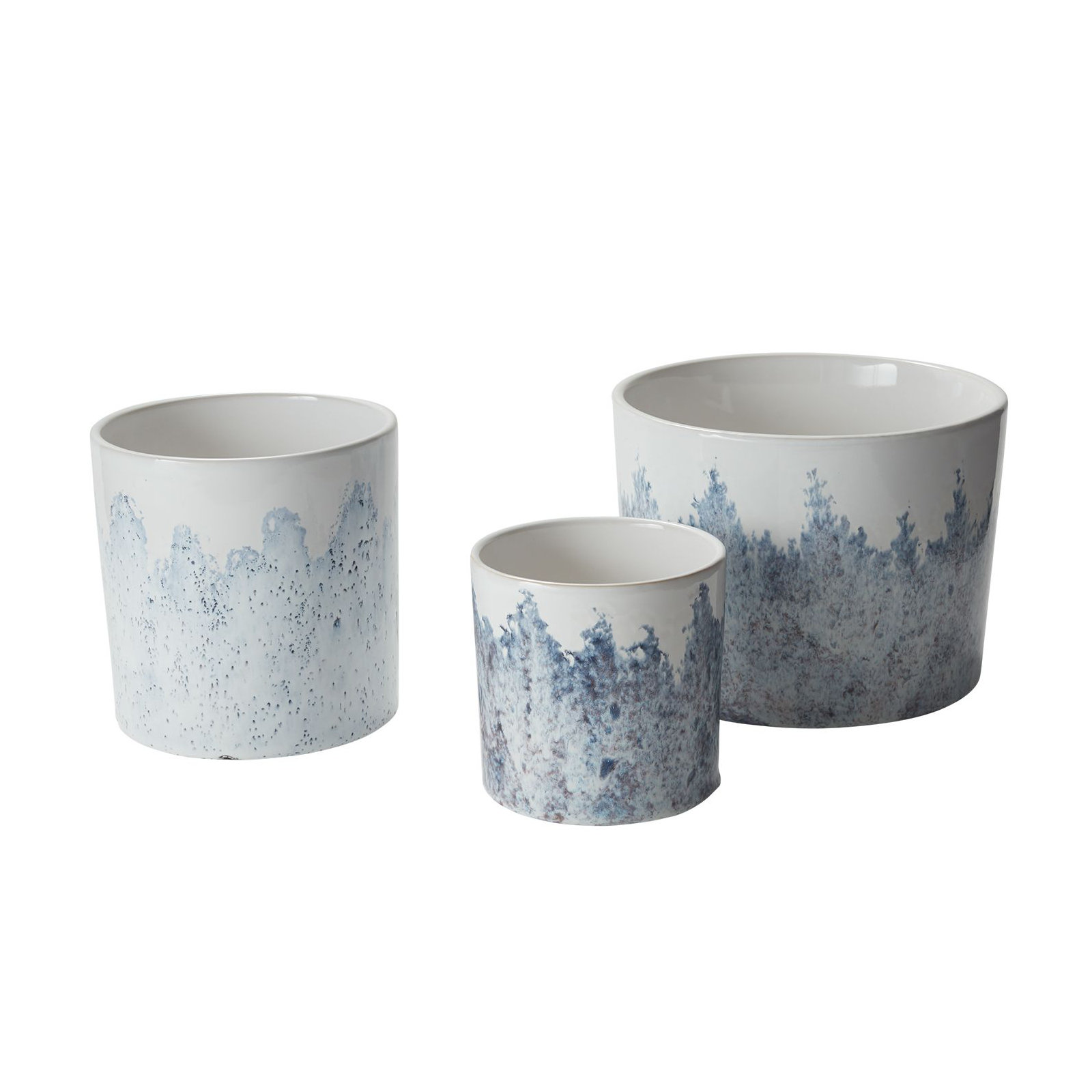 Haana Handmade Ceramic Pot Planter, 6.75" H x 6.75" W x 6.75" D