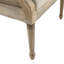 Fauteuil d'appoint avec siège et dossier rembourrés, accoudoirs cannes, l 24,25 po x P 21 po, capacité de poids de 300 lb, sangles en bois massif, coussin de 18 po, h 33,04 po