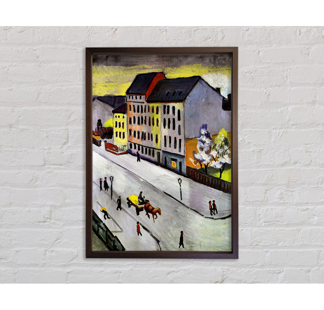 August Macke Straße in Grau - Druck