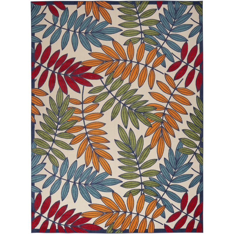 Adiya Floral Indoor Rug, Rectangle 3'6" x 5'6"
