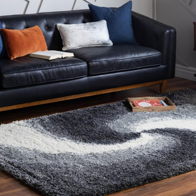 Tapis abstrait kaki 