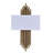 Transitional 1 Light Gold Wall Sconce
