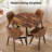 36''Modern Round Dining Table With Stable Cross Leg Base For Small Spaces And Kitchen-1494955439