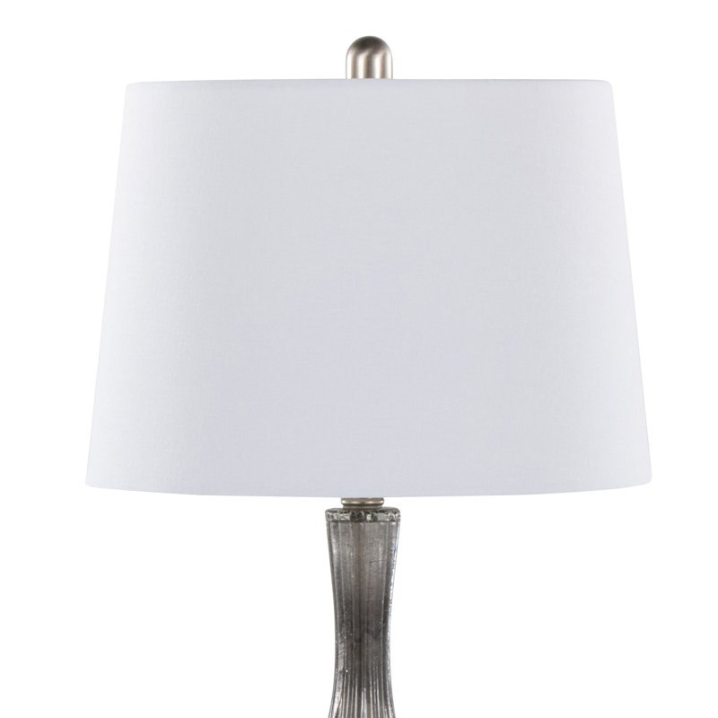 Lampe de table contemporaine en verre, Clair