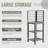Outdoor Kitchen Island With Storage(No Include Stool)