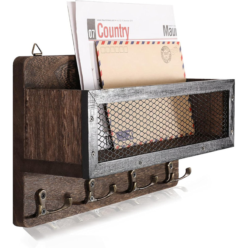 Dispositif de rangement pour porte-clés en bois