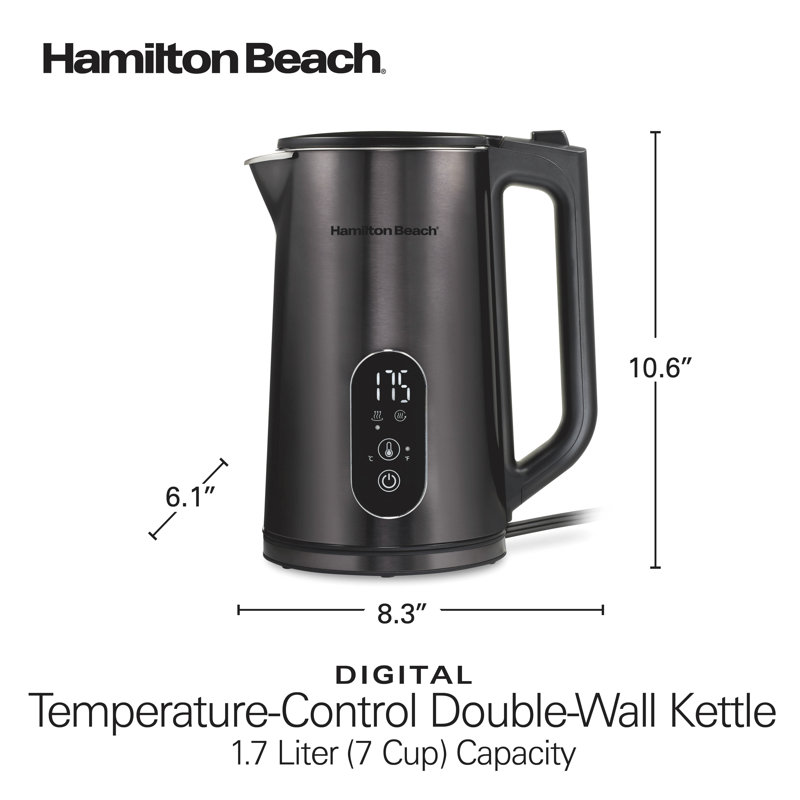 Hamilton Beach® Digital Temperature-control Double-wall Kettle