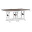 Berlin Gardens Garden Classic Regular Top With White Base Rectangular Counter Height Table-1058096546-1058096562