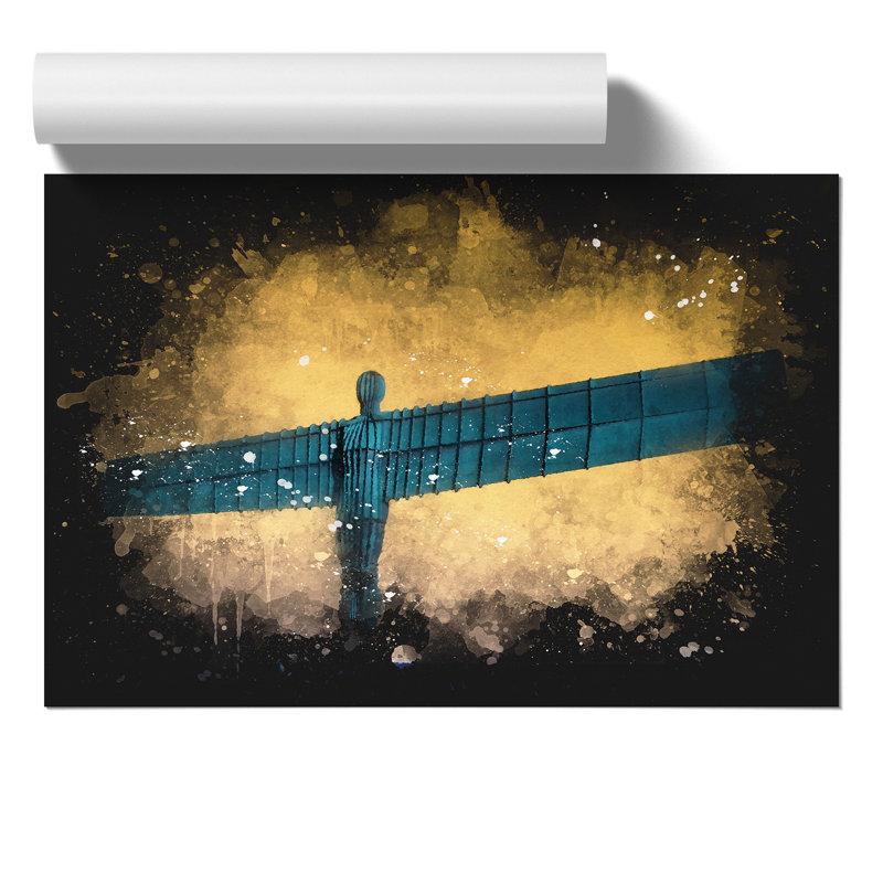 Angel Of The North In Newcastle Vol.2 - No Frame Print, 42cm H x 59cm W x 0.1cm D