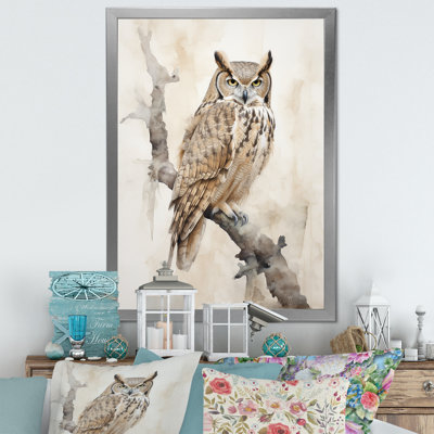 " Wise And Watchful Majestic Owl V "