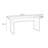 Retro Black Rectangular Solid Wood Dining Table-334356885