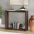 Osmond 36" Open Frame Console Table with Lower Shelf in Alder Brown | Transitional Entryway Table for Living Room or Hallway-117693059