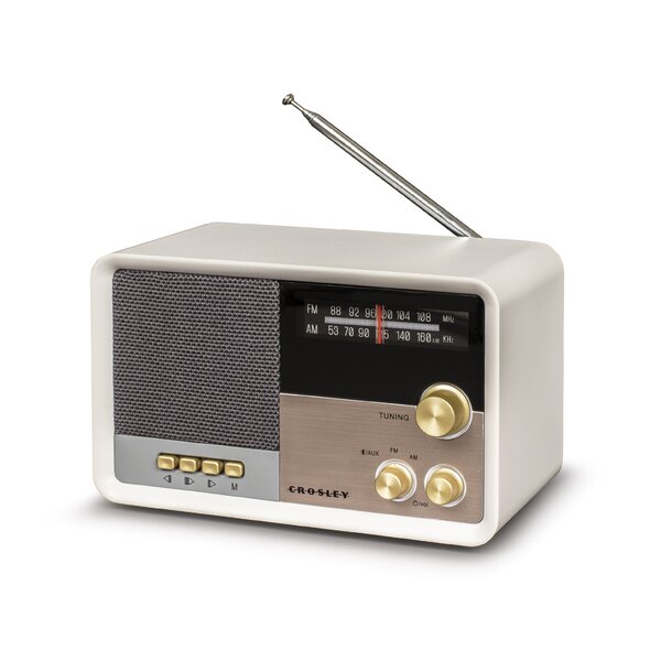 5 CORE Radio Retro Transistor Best Reception Antenna Sound FM 3 Band  Portable Analog Classic Vintage Battery Powered Indoor Outdoor Kitchen  Bedroom