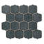 mosaïque murale en porcelaine 3 po x 3-1/4 po lapis arabesque Theodora