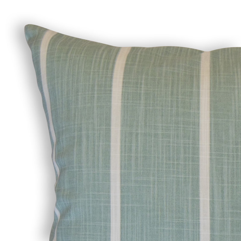 Coussin en coton Simona, Hauteur (18 po) x largeur (18 po), Bleu sarcelle