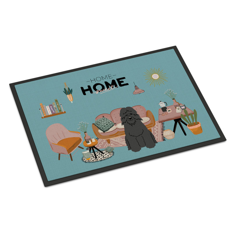 Tapis d'entrée antidérapant Guerline L 27 po x l 18 po, Bouvier des Flandres
