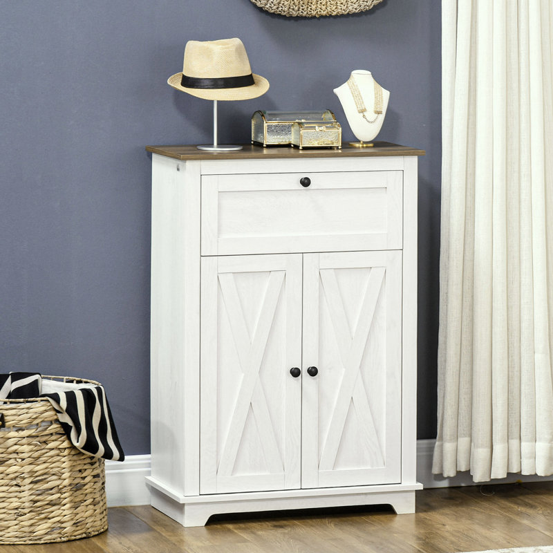 Armoire d'appoint Farmhouse Barn, Blanc