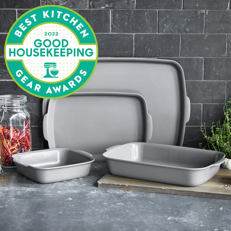 GreenPan Premiere Healthy Ceramic Nonstick 4-Piece Warp-Free Bakeware Set