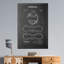 Baseball BW, brevet sur toile-901090217