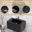 Meuble-lavabo moderne à rayures avec lavabo simple-338554079