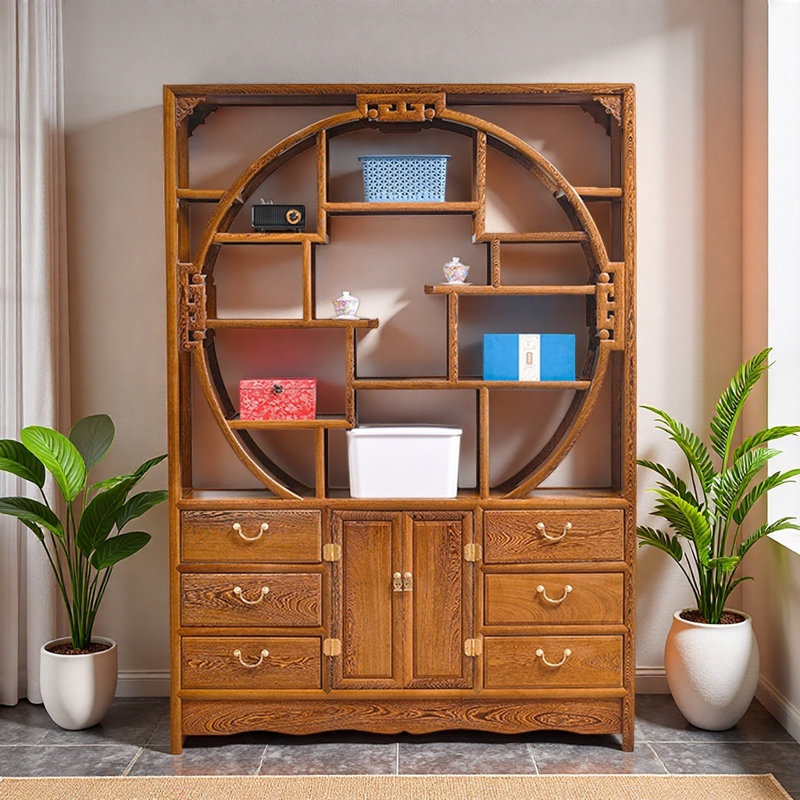 Nouvelle bibliothèque de style simple rétro chinois