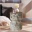 Table de bout d'extérieur en ciment pour patio et jardin, décor de faux terrazzo, petite table d'appoint ronde moderne, tabouret de souche d'arbre, utilisation intérieure et extérieure
