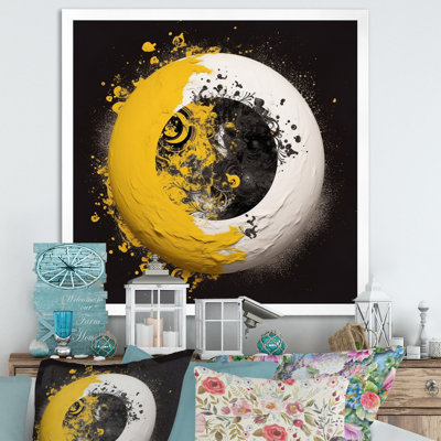 Jaune et blanc sur fond blanc