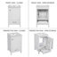 Ensemble de meuble-lavabo simple 20 po avec lavabo en céramique et rangement intégré-641180025-608046731