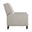Modern Home Furniture Reclining Chair 1Pc Sand-Color Textured Fabric Upholstered Nailhead Trim Solid Wood Frame Self-Reclining Motion Chair