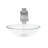 Novatto 16'' Clear Glass Circular Bathroom Sink with Faucet