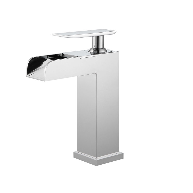Single-Hole Bathroom Faucet with Drain Assembly, Chrome