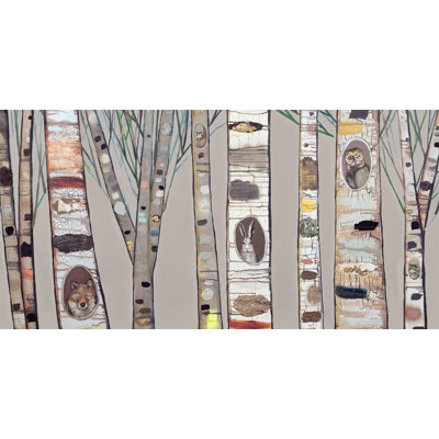 " Birch Trees " by Eli Halpin Painting Print