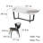 Microcrystal Western-style Table And Chair 6 - Person Trestle Dining Set-100897610