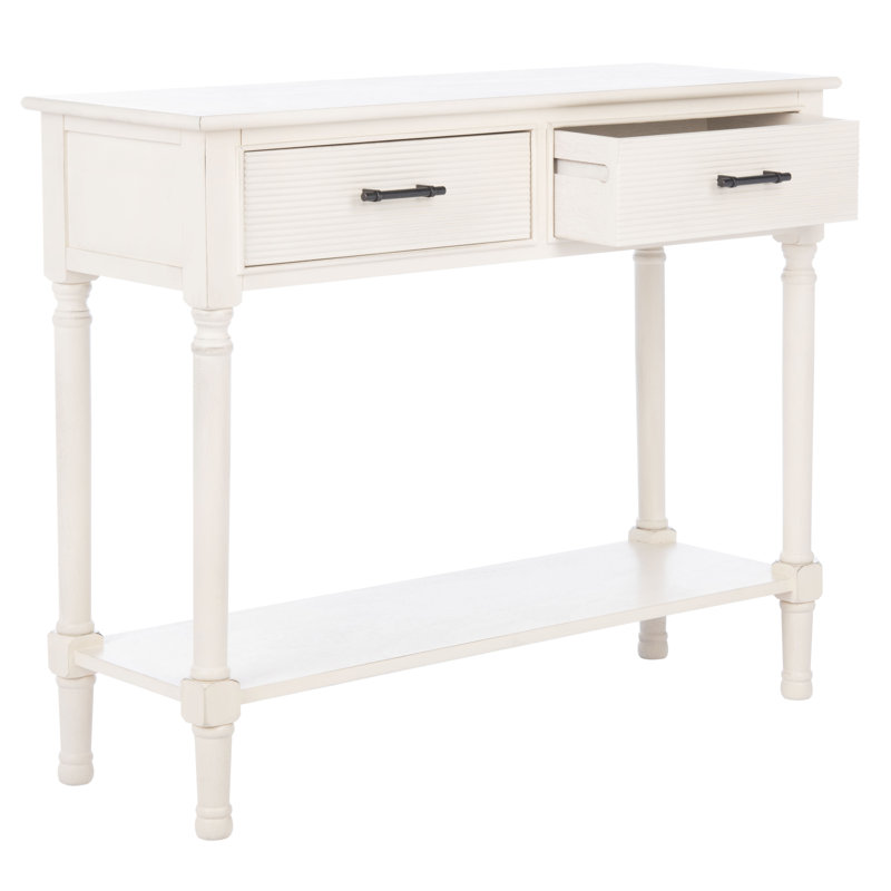 Console 35,5 po Peters, Blanc vieilli