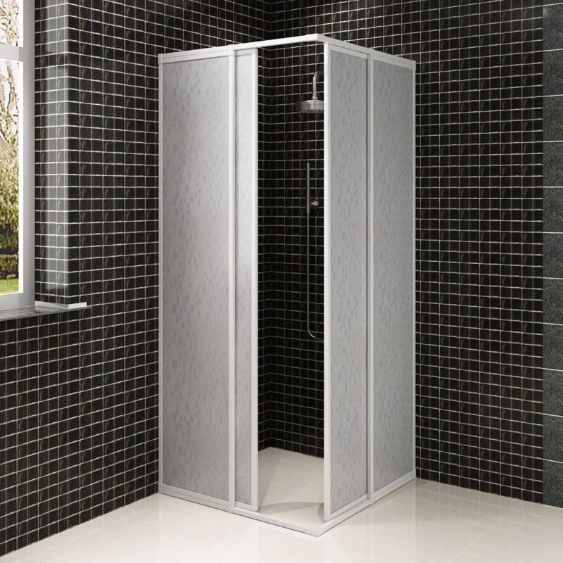 Bionca Square Shower Cabin, 185cm H x 80cm W x 80cm D