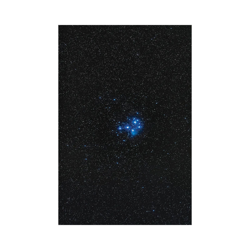 Le groupe d'étoiles des Pléiades., H 40 po x l 26 po x P 1,5 po