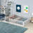 Finka Kids Floor Platforms Bed With Fence and Door-41991316-42099787