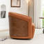 Fauteuil demi-tonneau pivotant en similicuir Delwood-1251969347